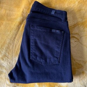 7 For All Mankind-Paxtyn Lux Skinny Jeans/28x34 Black